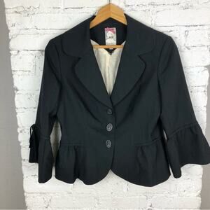 Yoanna Baraschi Black Peplum Victorian Jacket